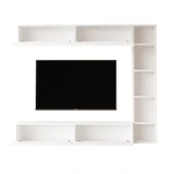 Cohen floating TV stand in Atlantic White UV print, gallery photo 5