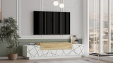 Floyd 63-inch TV console in White-Felt UV print, gallery photo 3