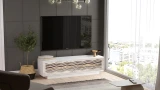 Fonda 56-inch white UV-print TV stand, gallery photo 4