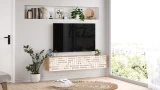 Future Maze 55-inch floating TV unit in Atlantic Pine, gallery photo 3
