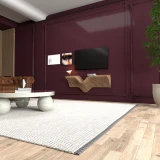 Batamex 40-inch parametric floating shelf in Teak, gallery photo 4