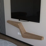 Batamex 57-inch parametric floating shelf, gallery photo 7