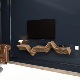 Batamex 63-inch parametric floating shelf, gallery photo 4