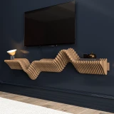 Batamex 63-inch parametric floating shelf, gallery photo 5