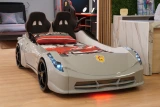 TT twin race car bed in Grey with LED and sound, gallery photo 3