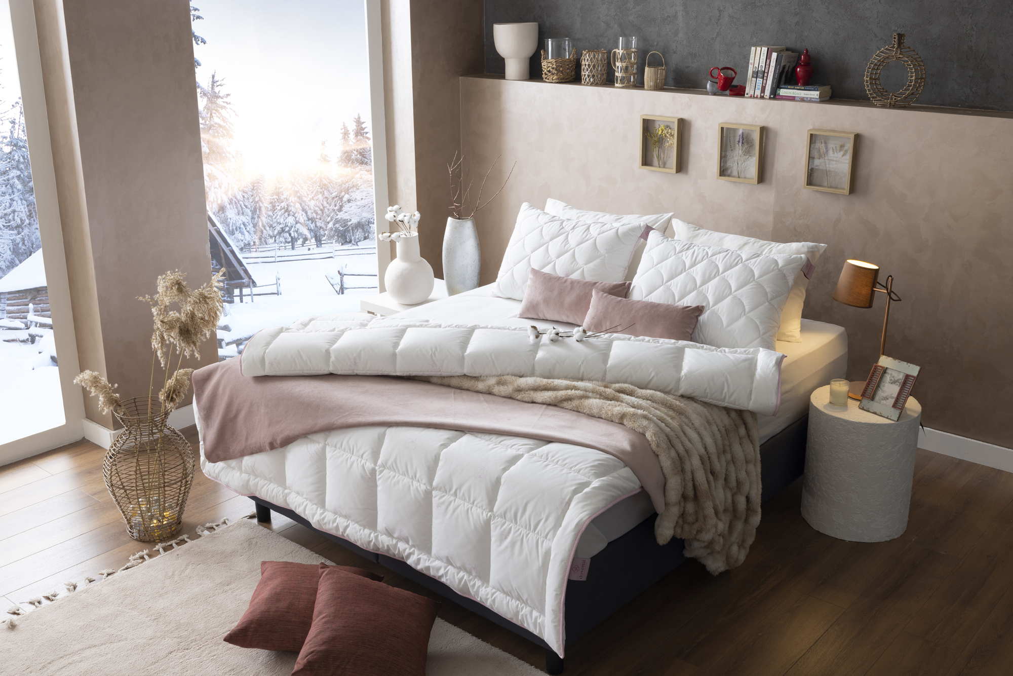duvetta 100% Cotton Comforter with Cotton Fabric Cover Premium Quality Cotton All Season Useable Duvet Medium Weight Quilt Twin 